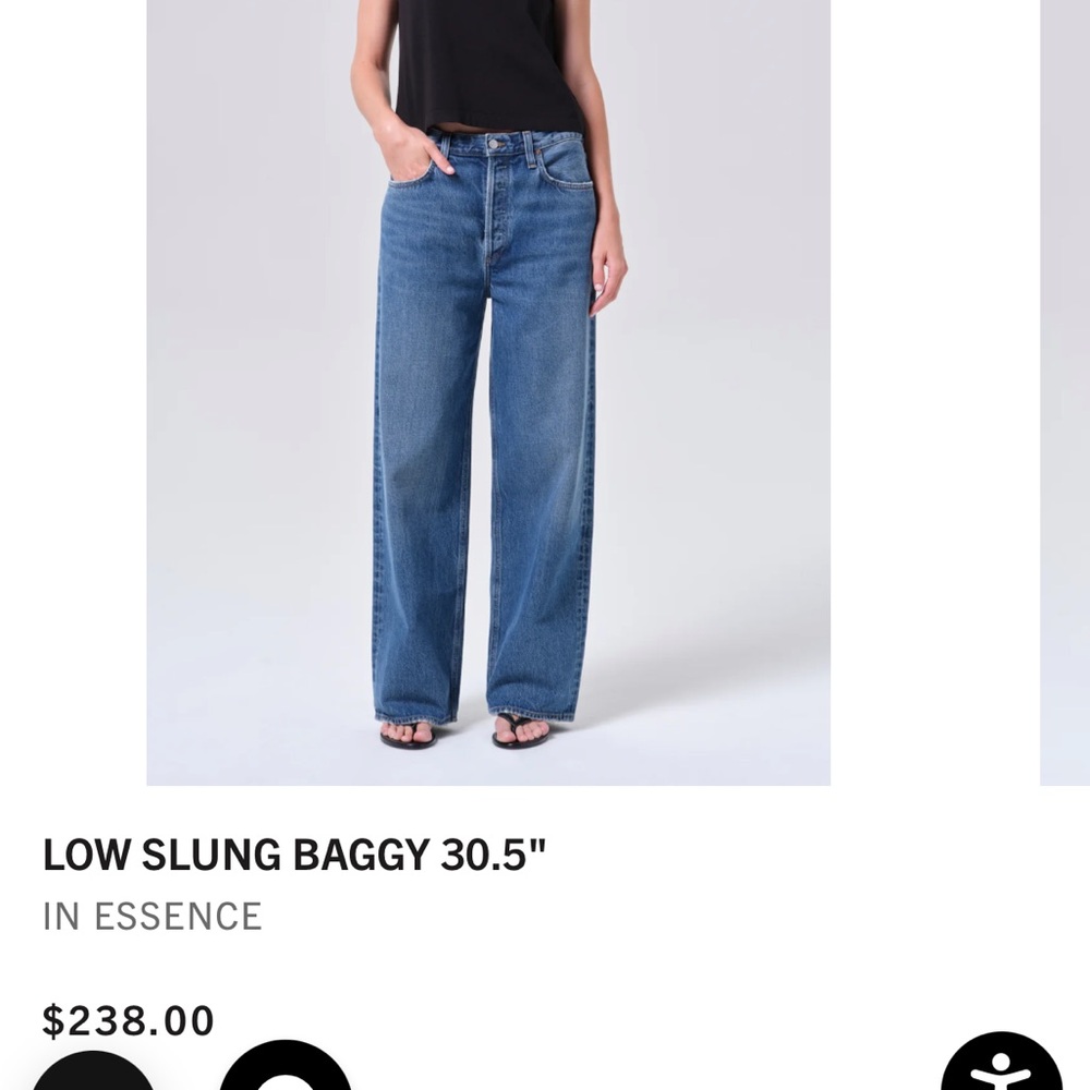AGOLDE Low Slung Baggy Jeans